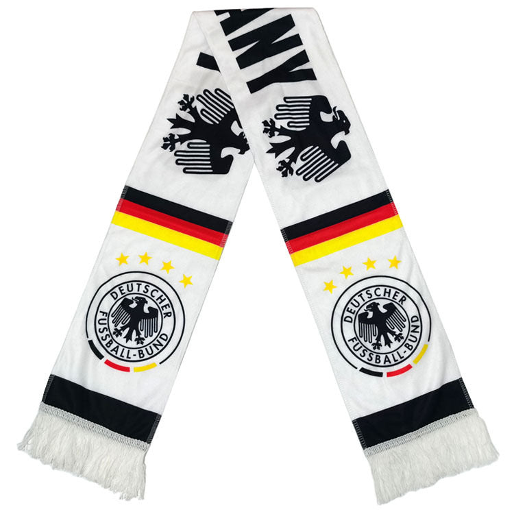 Football Fans Plush Scarf with Team Badges