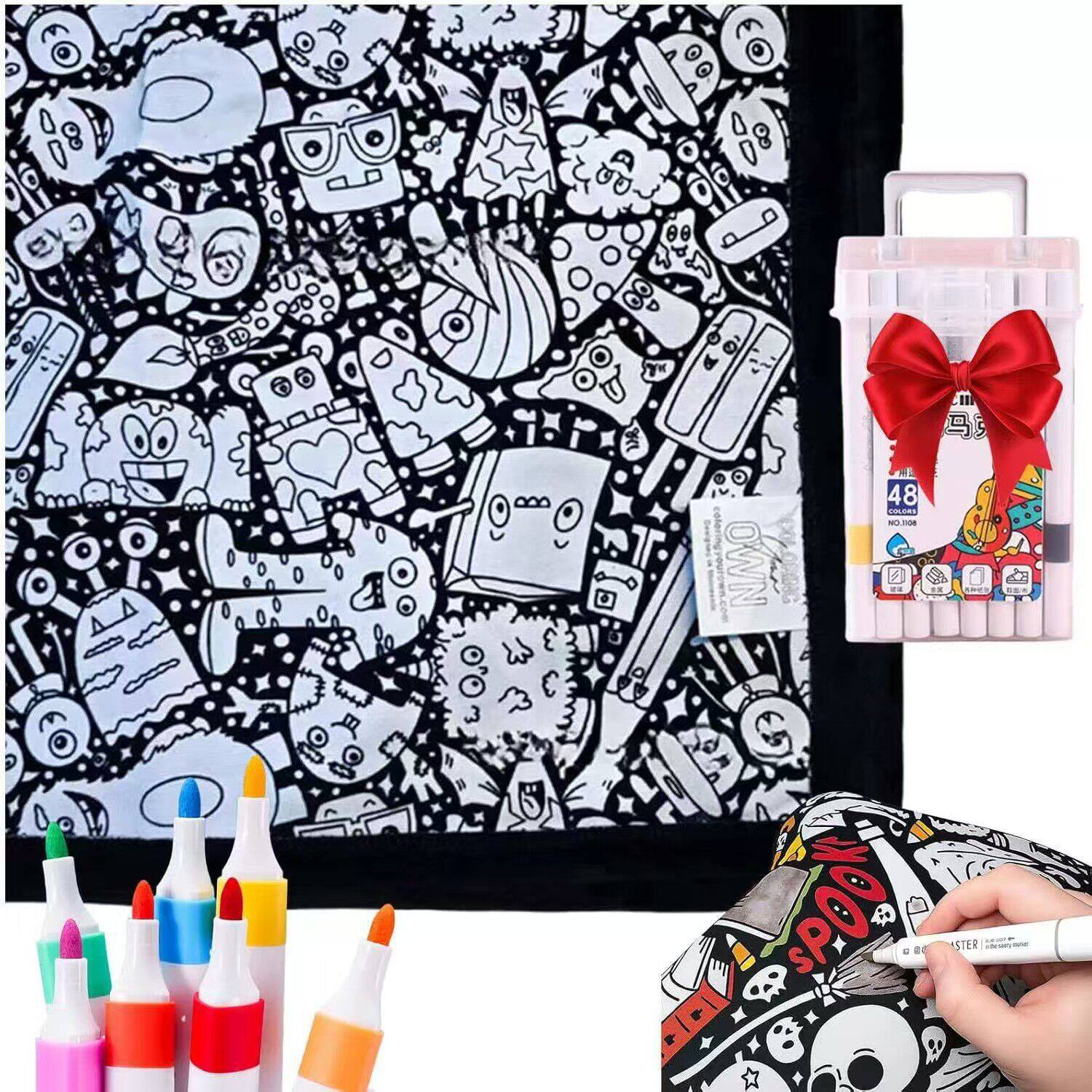 DIY Washable Kids Coloring Blanket