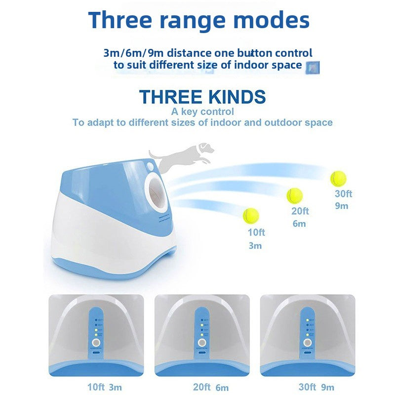 Automatic Pet Ball Throwing Machine USB Charging Interactive Toy