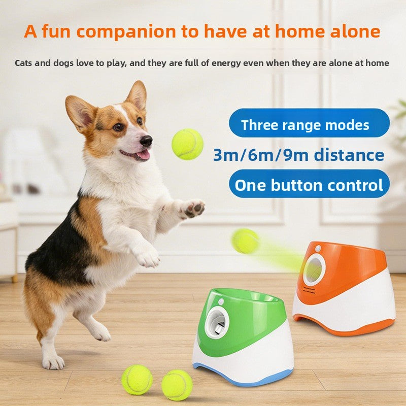Automatic Pet Ball Throwing Machine USB Charging Interactive Toy