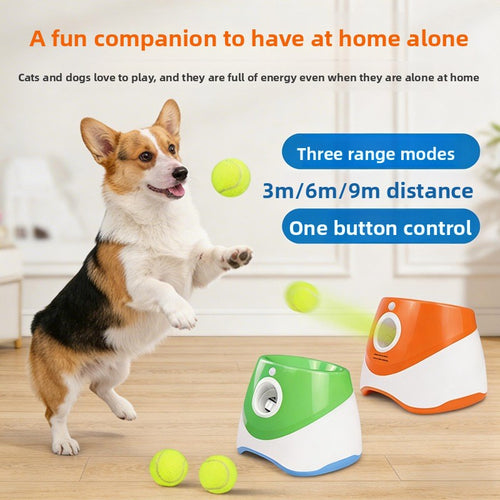 Automatic Pet Ball Throwing Machine USB Charging Interactive Toy