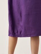100% Linen Collarless Mid-Length Dress SOFIA