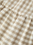 Mommy & Me Fall Plaid Dresses & Baby Bubble