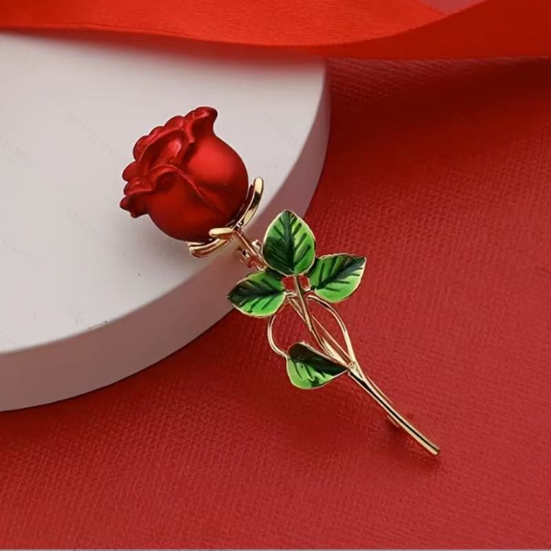 Elegant Rose Brooch