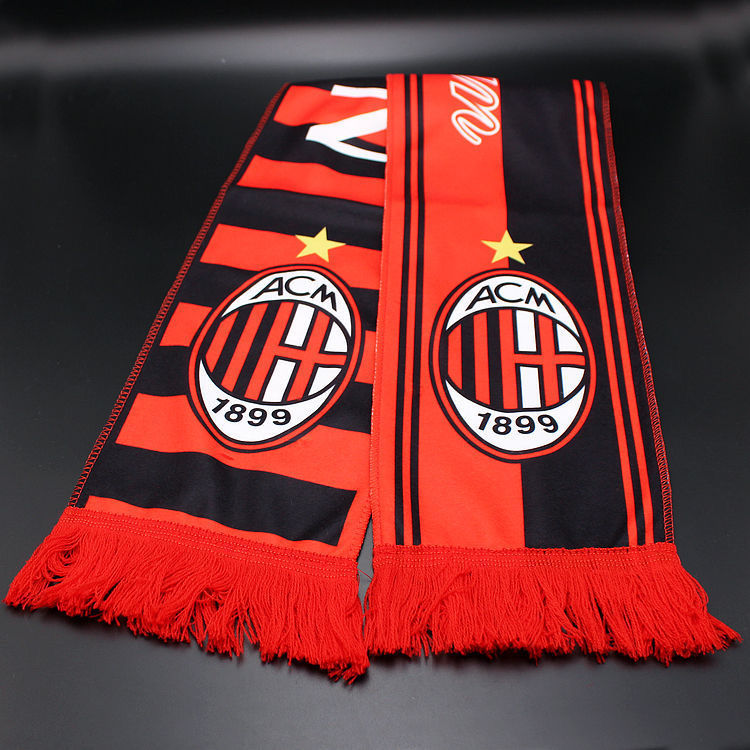 Football Fans Plush Scarf with Team Badges