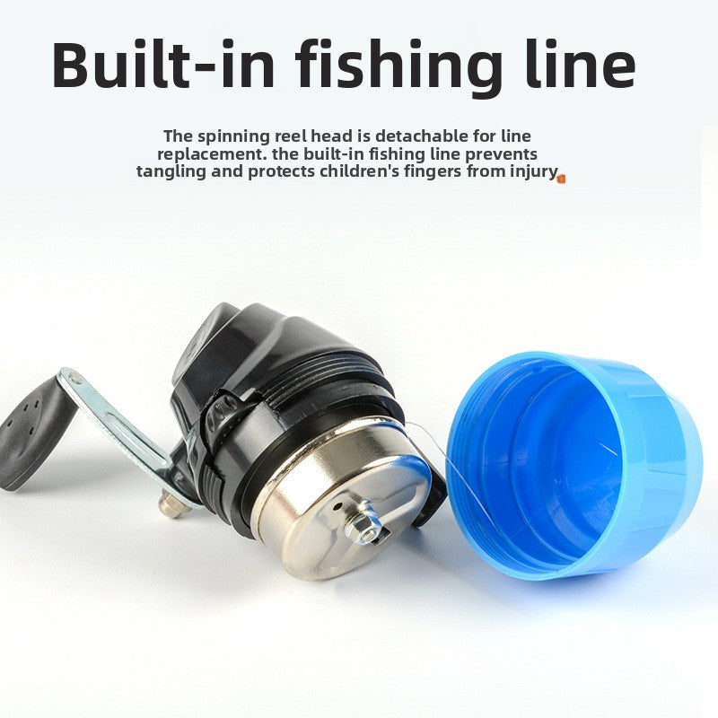 Kids Fishing Rod Set Beginner Compact Carbon Fiber