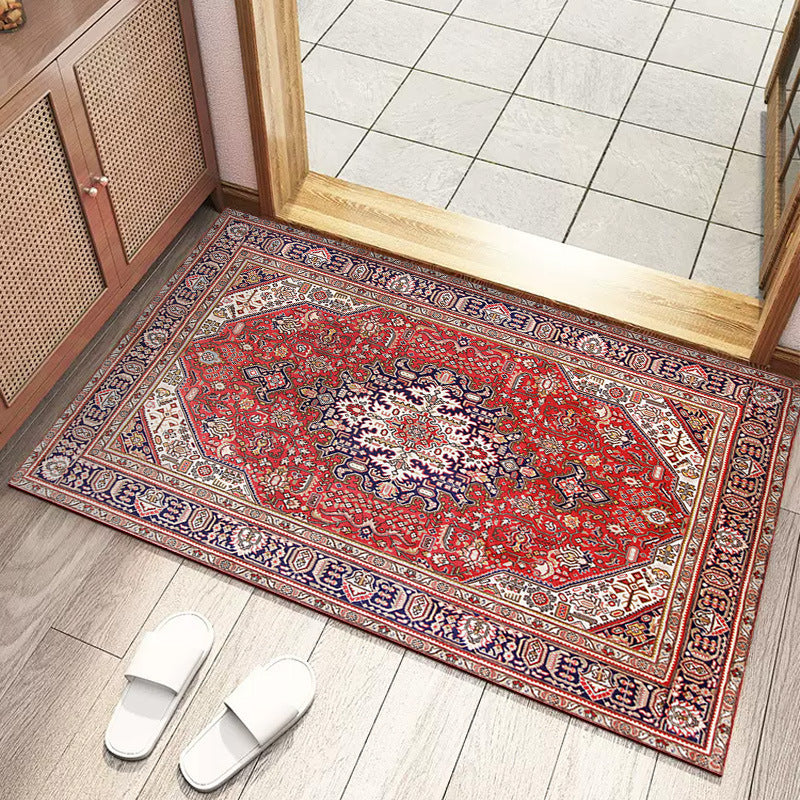 Retro Persian Floor Mat Absorbent Anti-Dust Rug