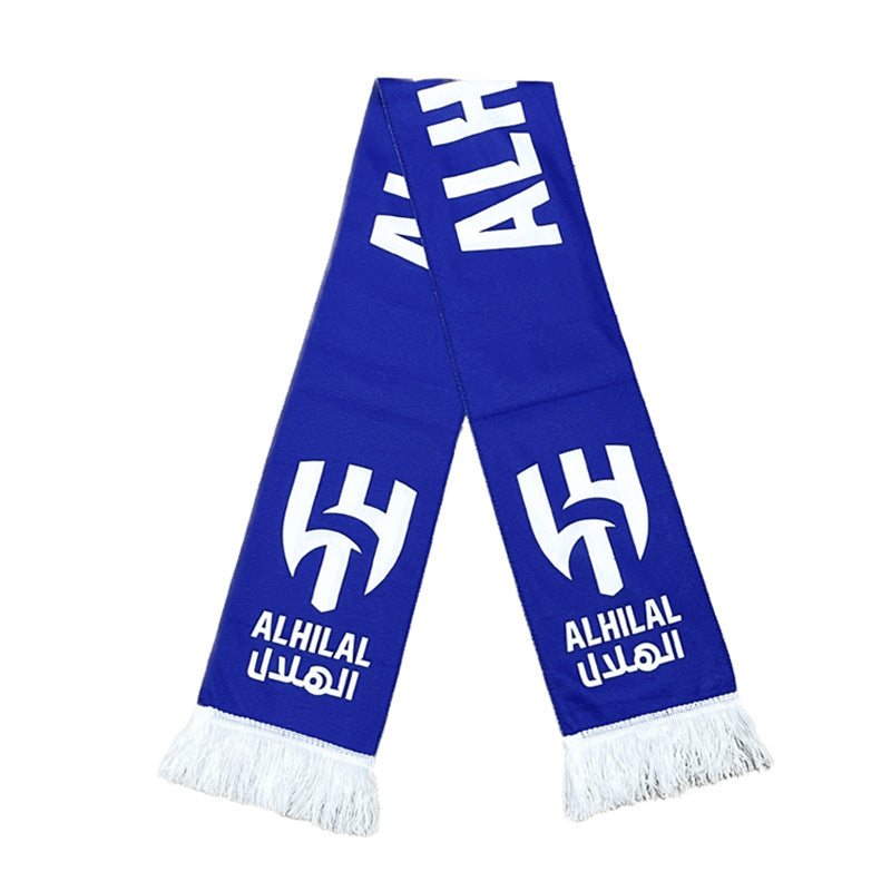 Football Fans Plush Scarf with Team Badges