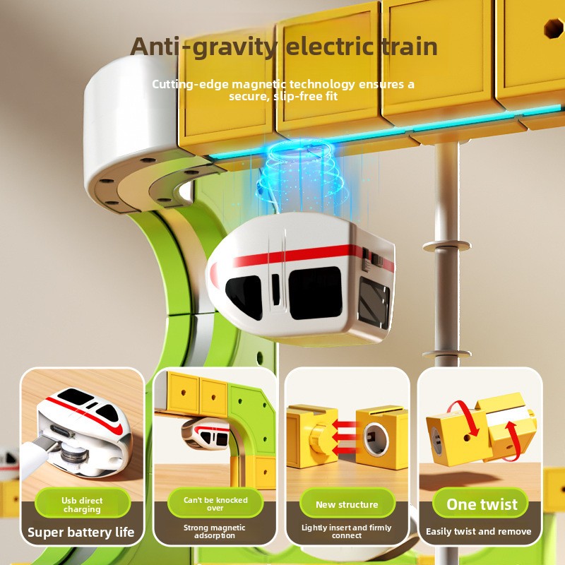 Magnetic Educational Toy Train Set for Kids