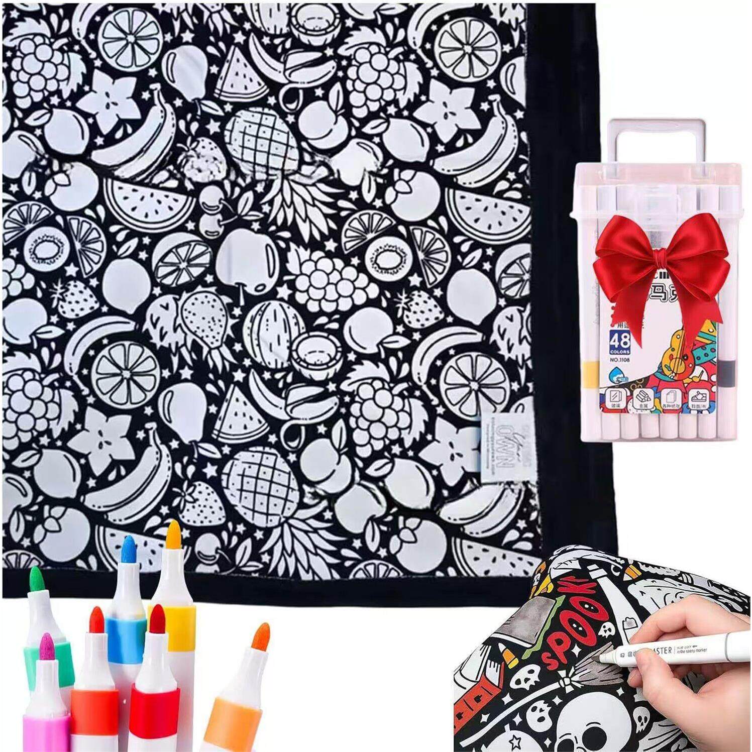 DIY Washable Kids Coloring Blanket