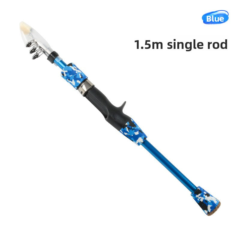 Kids Fishing Rod Set Beginner Compact Carbon Fiber