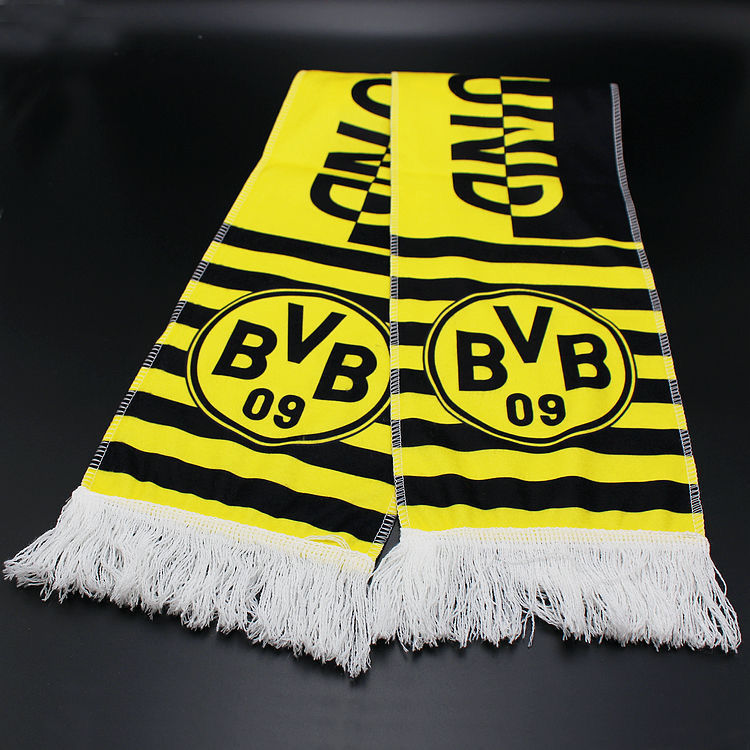 Football Fans Plush Scarf with Team Badges