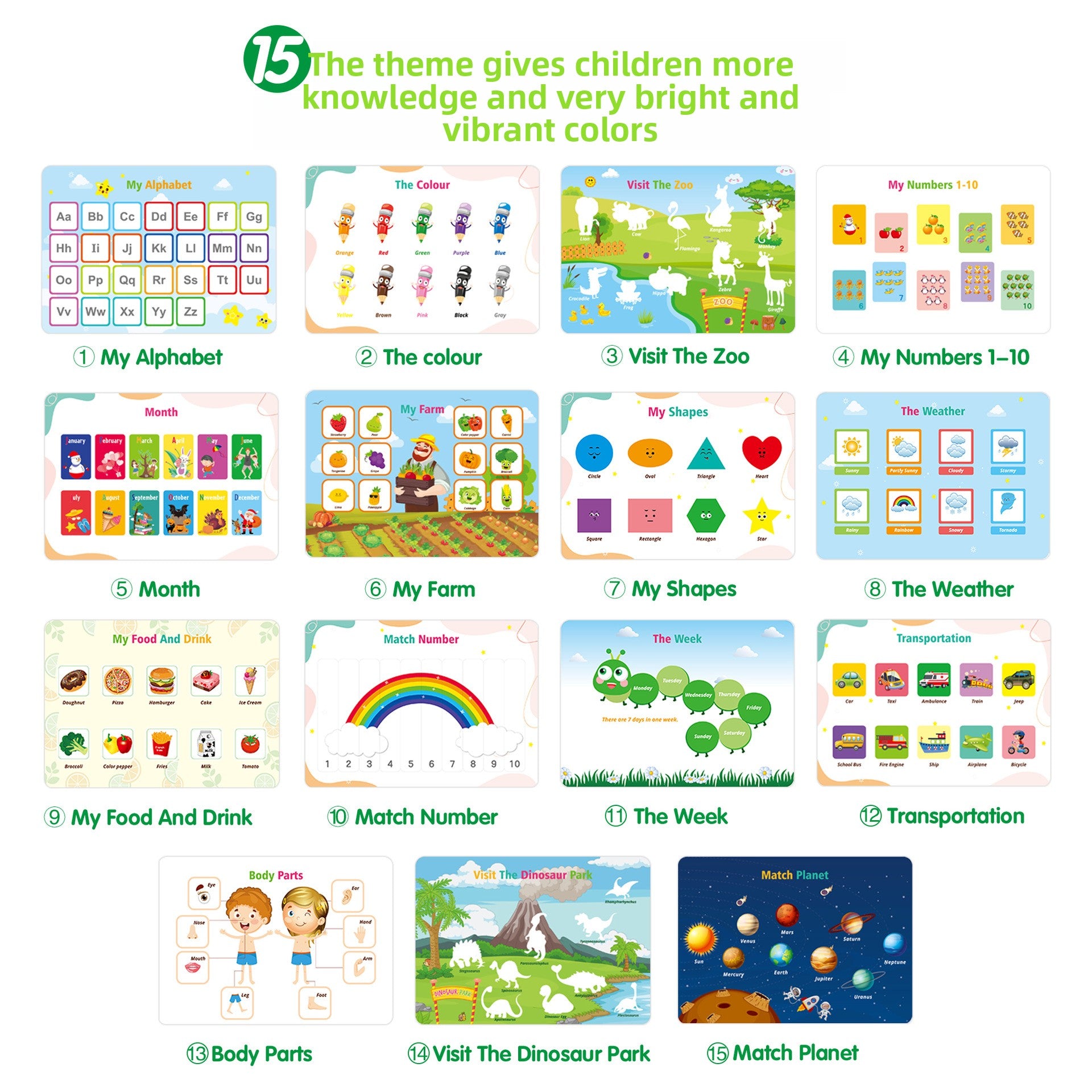 Reusable Educational Busy Book for Kids