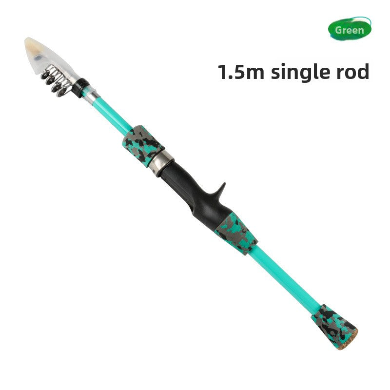 Kids Fishing Rod Set Beginner Compact Carbon Fiber