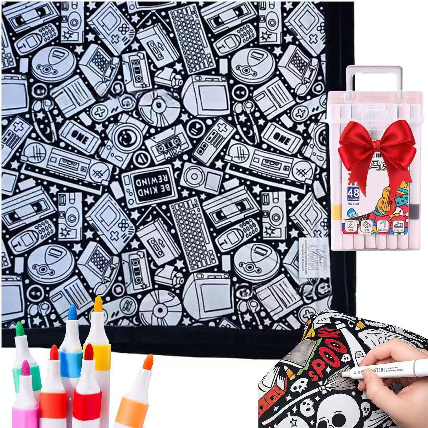 DIY Washable Kids Coloring Blanket