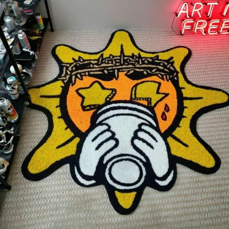 Cartoon-Shaped Absorbent Non-Slip Bedroom Rug