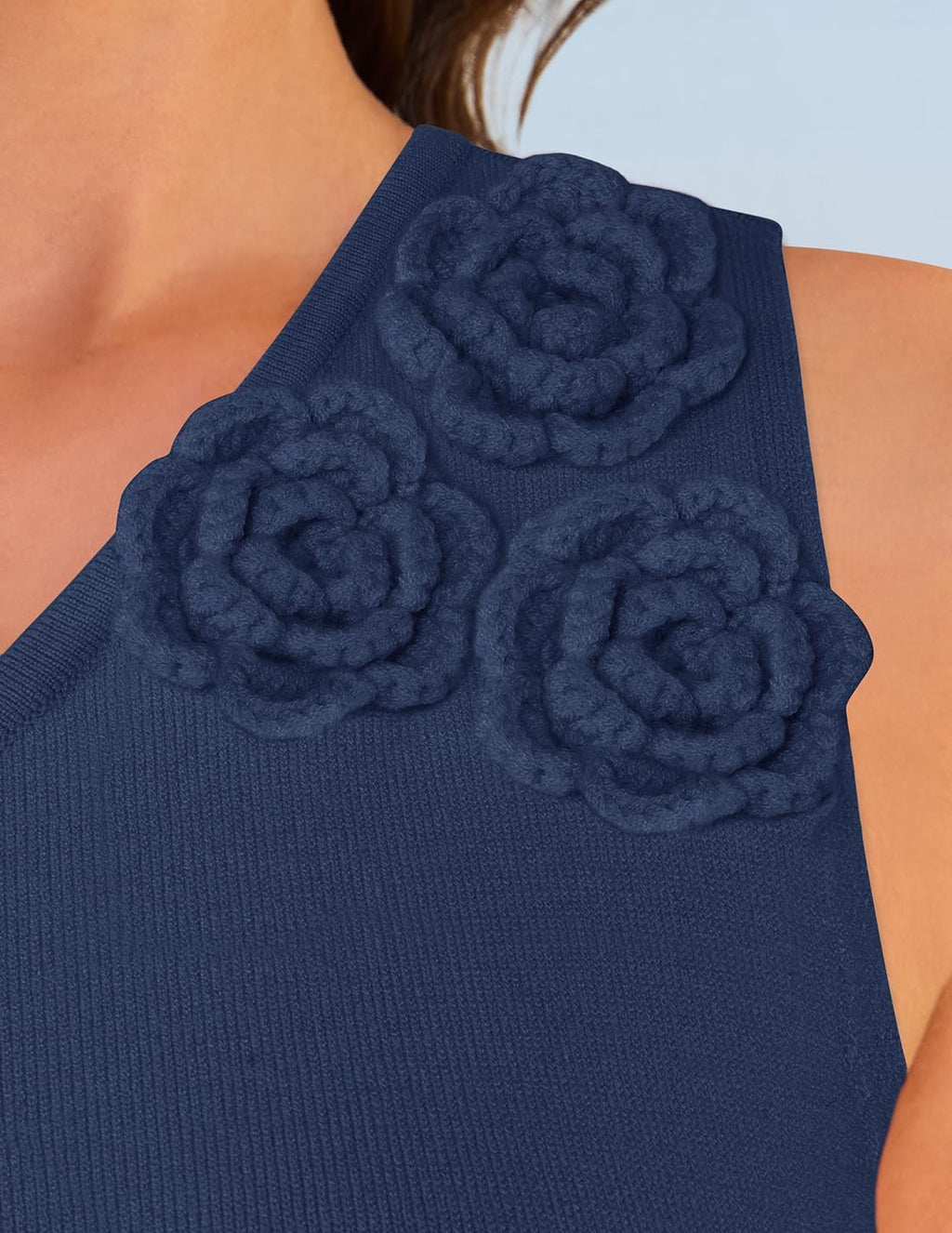 One-Shoulder Floral Ribbed Maxi Dress