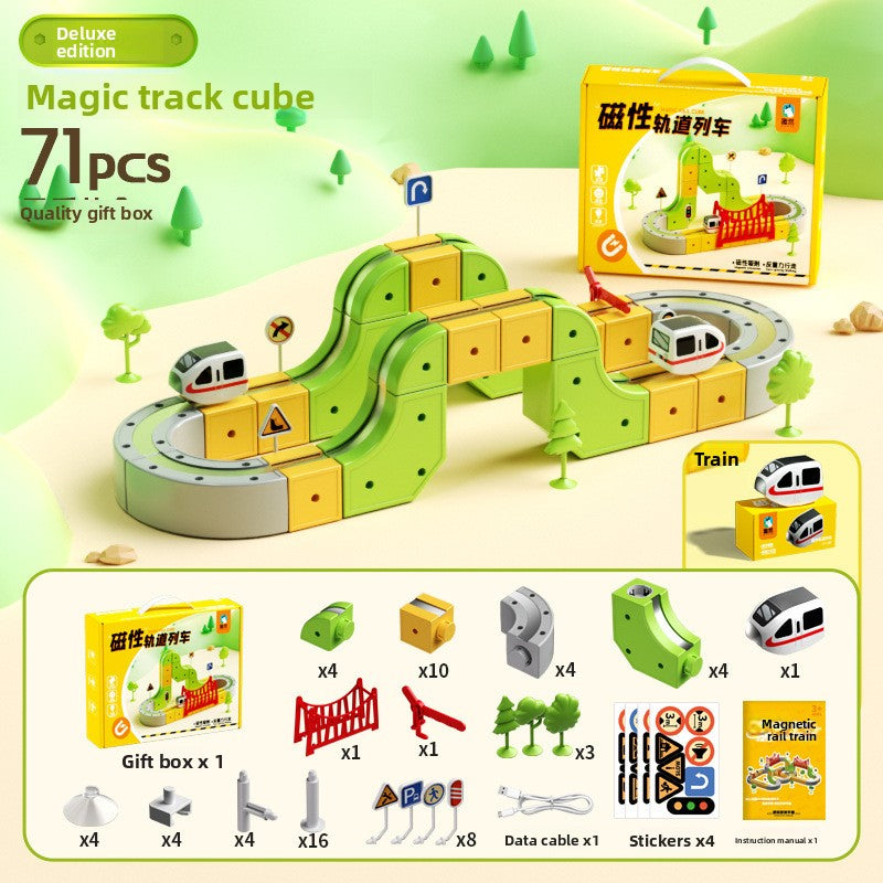 Magnetic Educational Toy Train Set for Kids