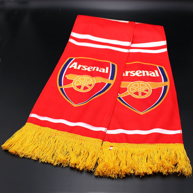 Football Fans Plush Scarf with Team Badges