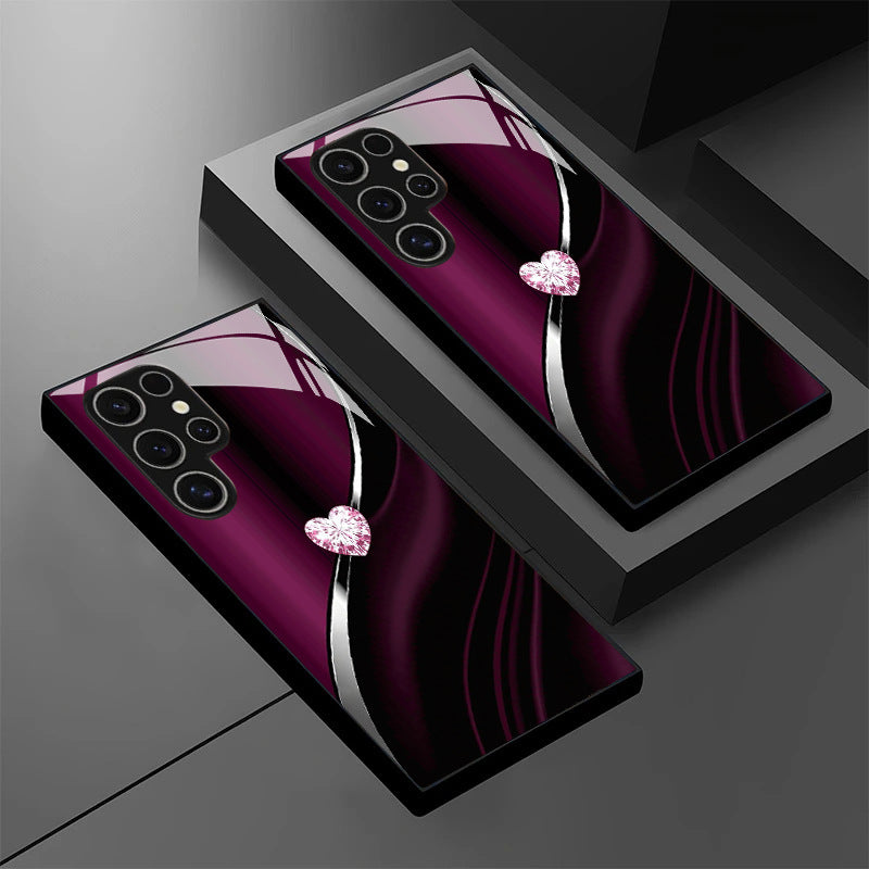 Colorful Heart Pattern Samsung Phone Case
