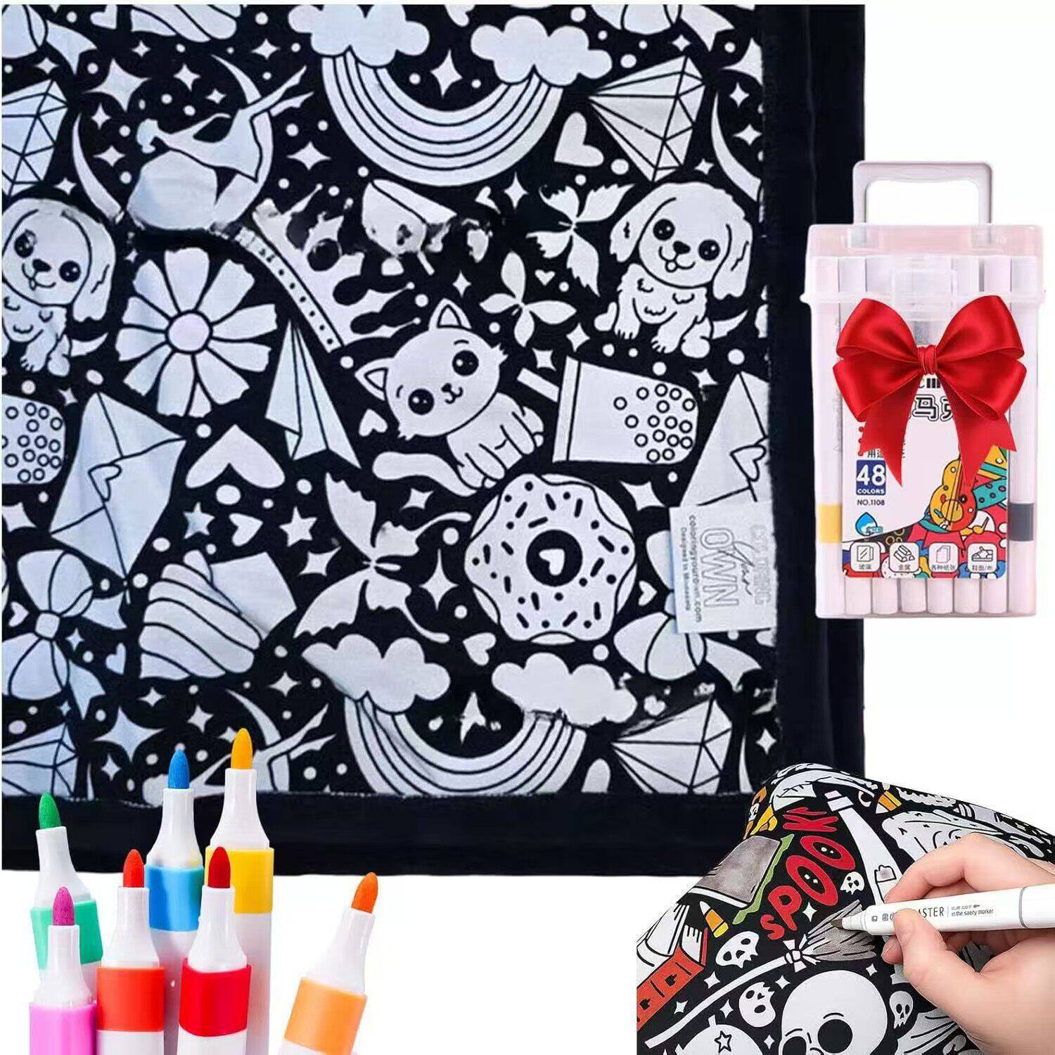 DIY Washable Kids Coloring Blanket