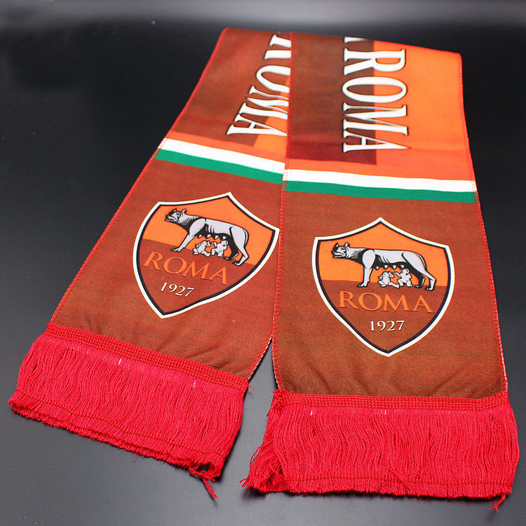 Football Fans Plush Scarf with Team Badges