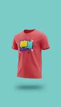 Graphic Tee With Neon Print