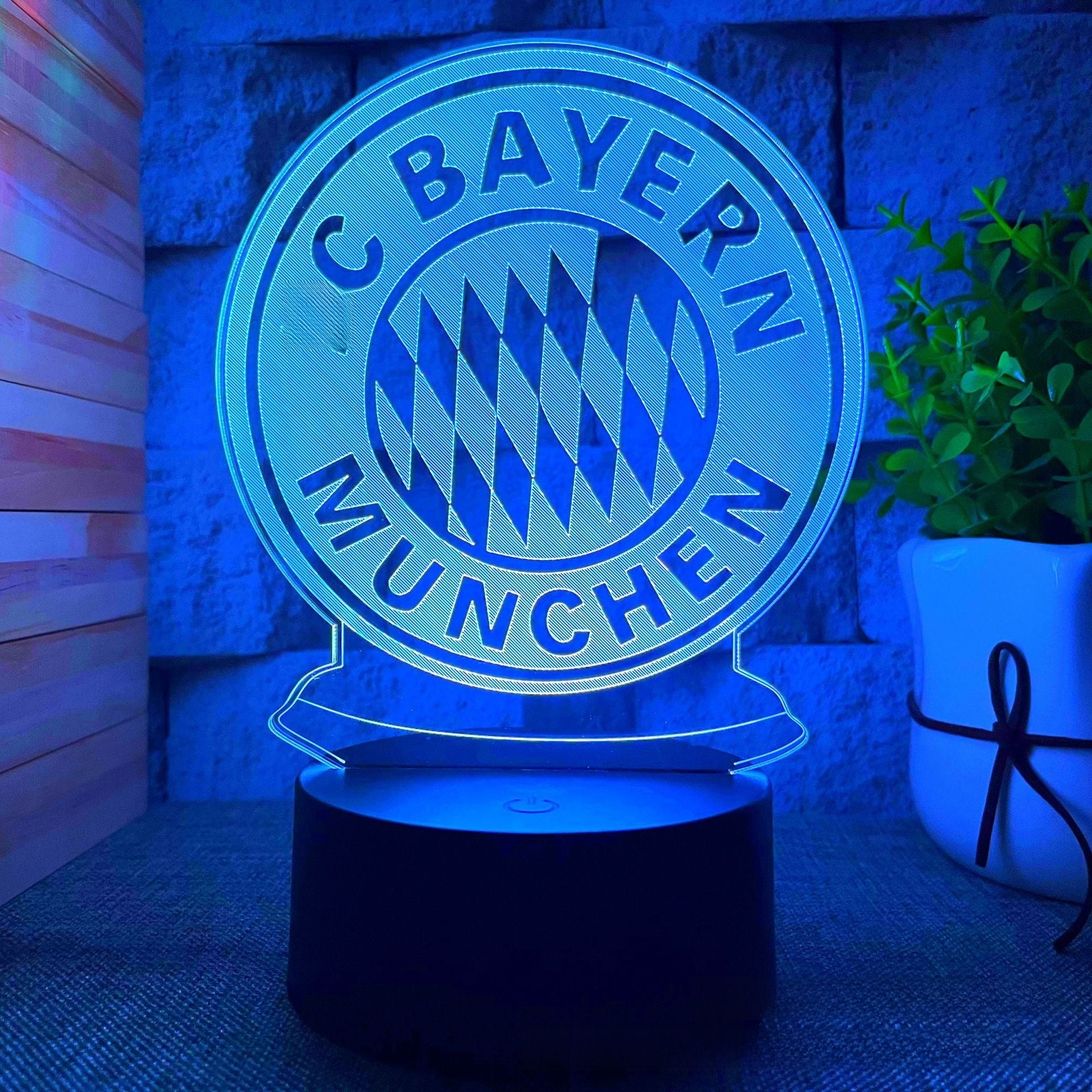 3D nightlight Football Club team logo