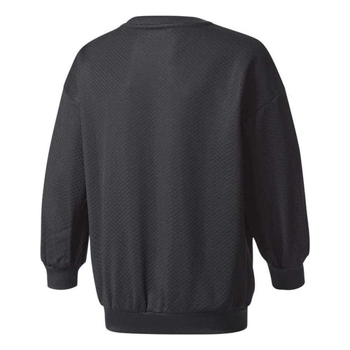 adidas Girls Originals EQT Crew Sweatshirt - Black Pink