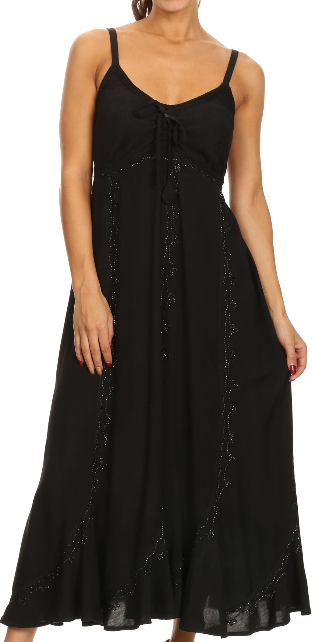 Sakkas Allie Embroidered Maxi Dress