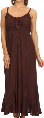 Sakkas Allie Embroidered Maxi Dress