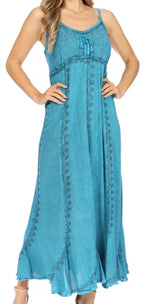 Sakkas Allie Embroidered Maxi Dress