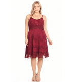 Sakkas Stonewashed Rayon Adjustable Spaghetti Straps Mid Length Dress