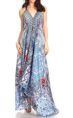 Sakkas Lizi Halter High-Low Maxi Dress