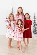 Mistletoe Magic 3/4 Sleeve Pocket Twirl Dress