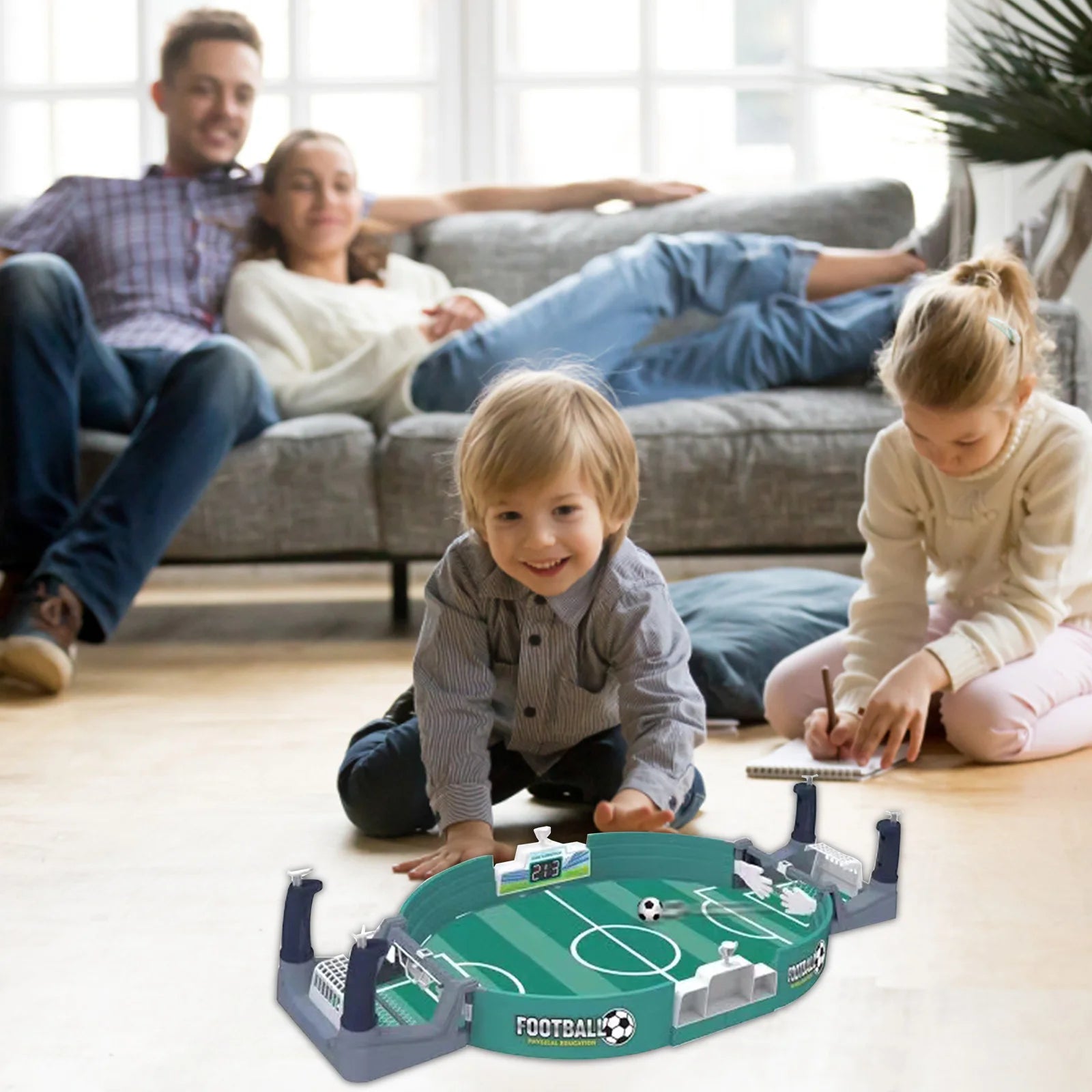 Kids Football Battle Board Game with 2/4/7 Footballs Parent-child Interactive  Leisure Soccer Battle  for Kids Adults