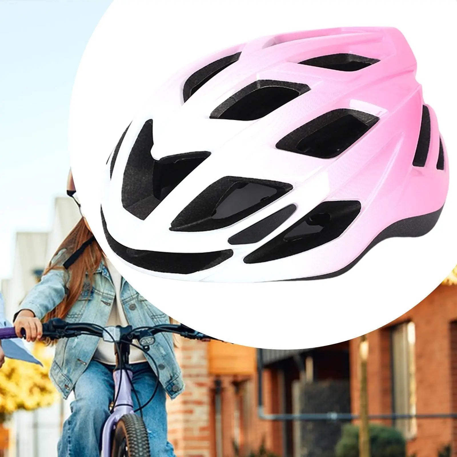 Kids Cycling Helmet Lightweight Shockproof Protective Gear for Skateboarding Biking Roller Activities