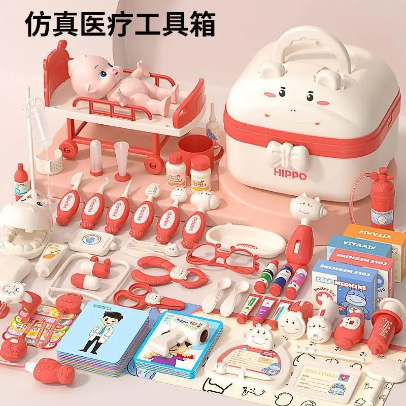 Kids Doctor Toy Set Medical Kit Pretend Play for Girls Boys 3-6 Years Old Educational Gift