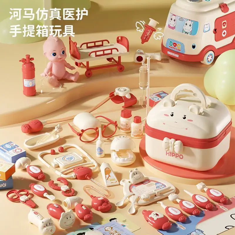 Kids Doctor Toy Set Medical Kit Pretend Play for Girls Boys 3-6 Years Old Educational Gift