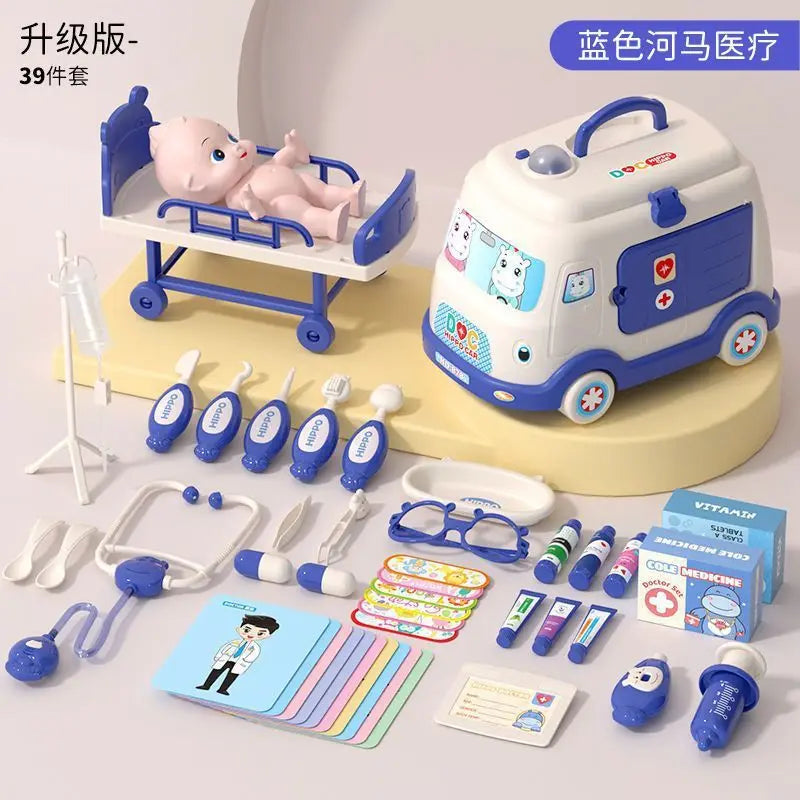 Kids Doctor Toy Set Medical Kit Pretend Play for Girls Boys 3-6 Years Old Educational Gift