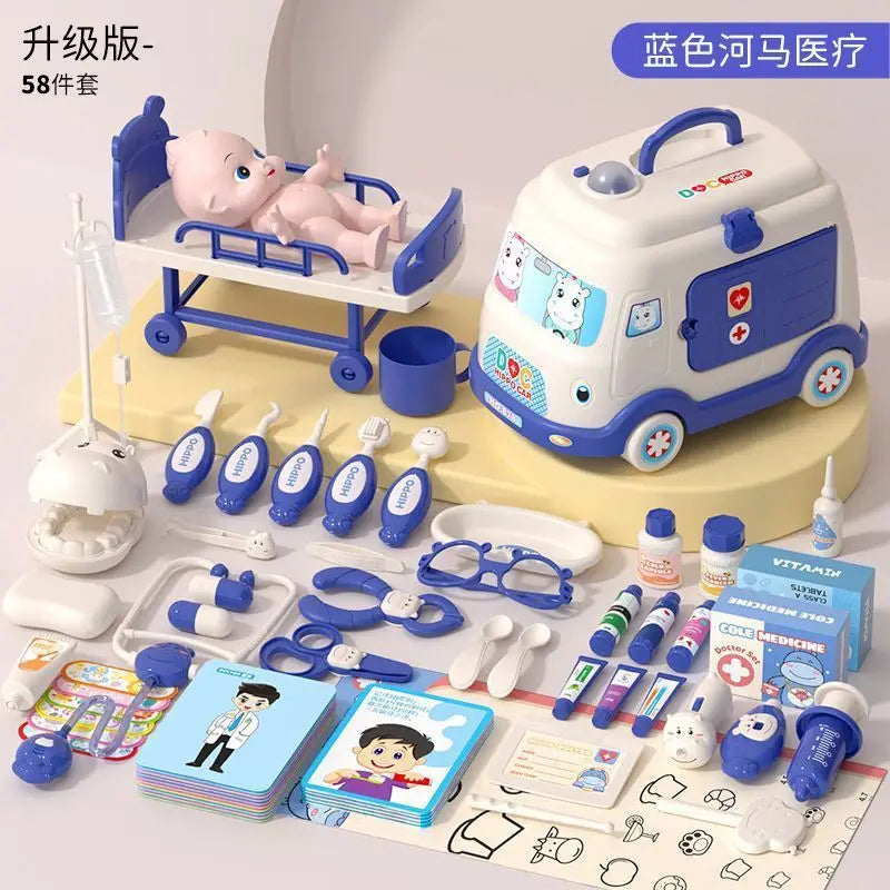 Kids Doctor Toy Set Medical Kit Pretend Play for Girls Boys 3-6 Years Old Educational Gift