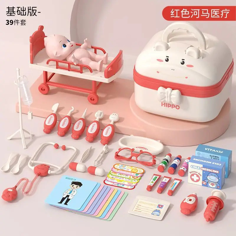 Kids Doctor Toy Set Medical Kit Pretend Play for Girls Boys 3-6 Years Old Educational Gift
