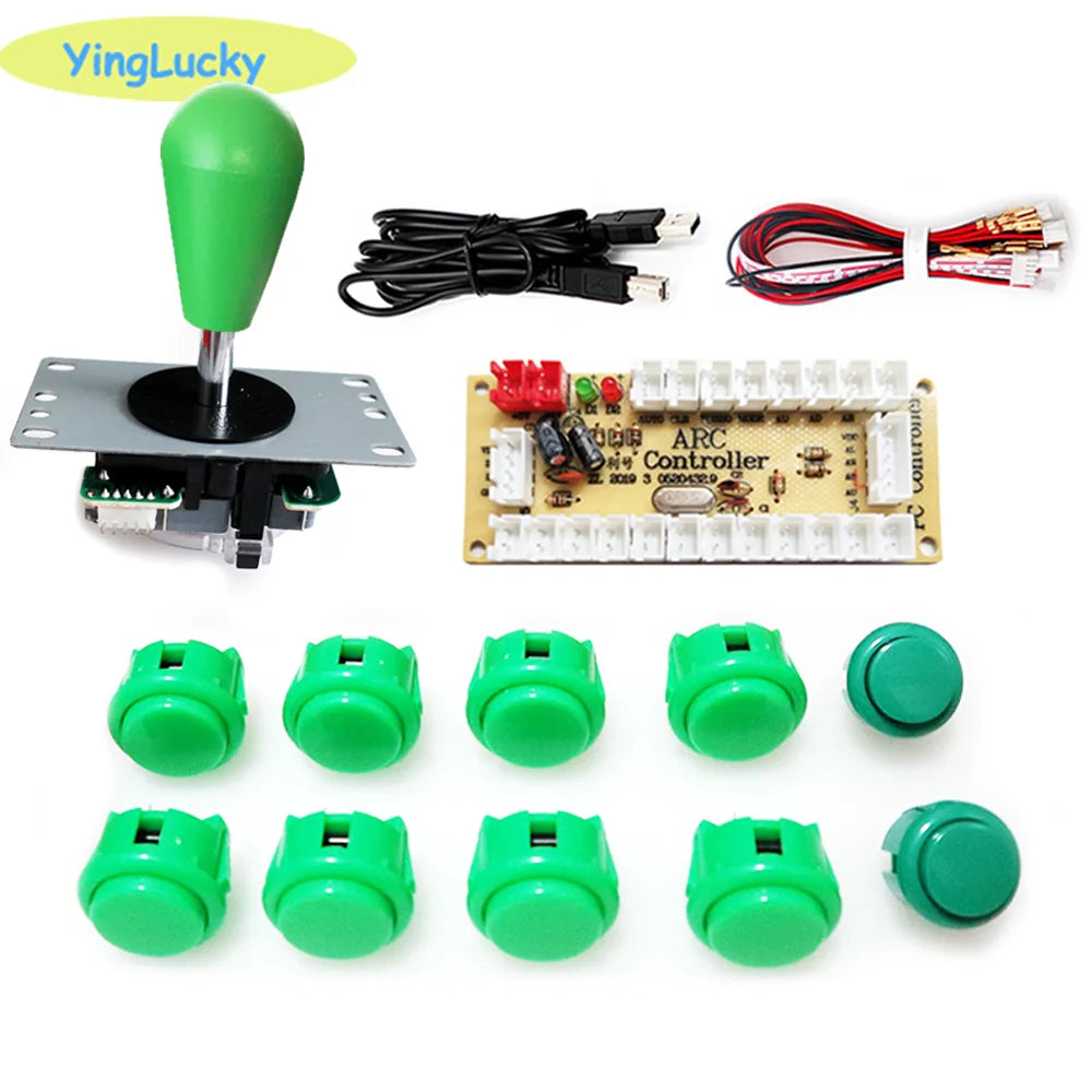 ARCADE Joystick Copy SANWA Game Machine Arcade Console DIY Kit Push Buttons For PC Raspberry Pi Zero Delay USB Board Controller