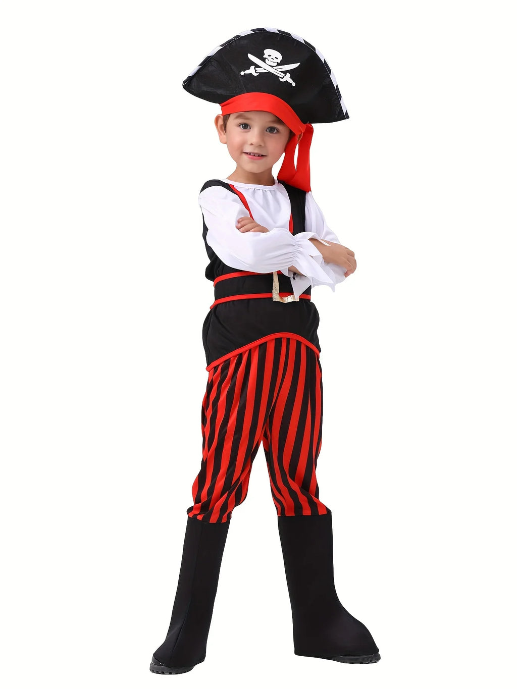 Kids Pirate Costume for School Stage Performance Wear Activity Cosplay Costume and Join in Various Holiday Parties