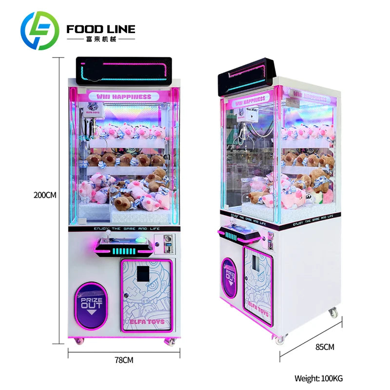 Tall Claw Game Machine Prize Redemption Arcade Vending Equipment Commercial Customize