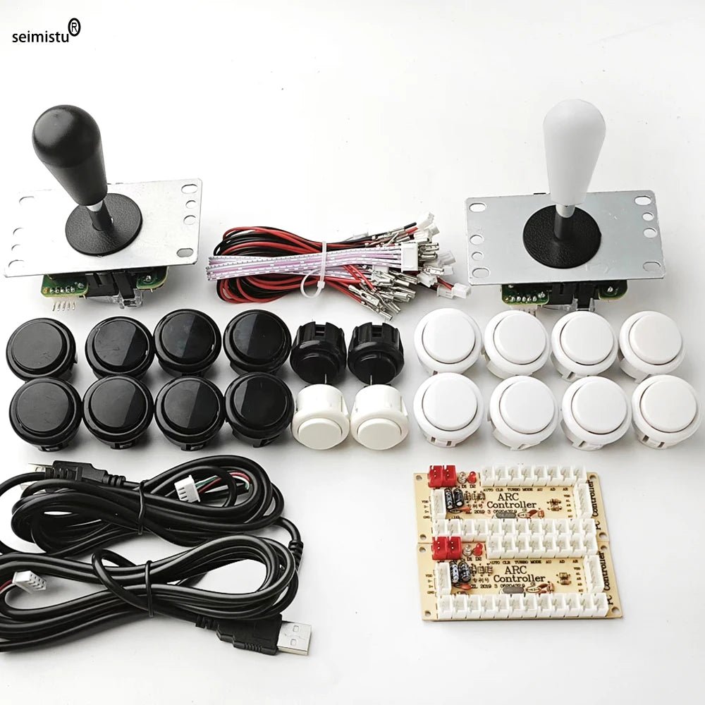 ARCADE Joystick Copy SANWA Game Machine Arcade Console DIY Kit Push Buttons For PC Raspberry Pi Zero Delay USB Board Controller
