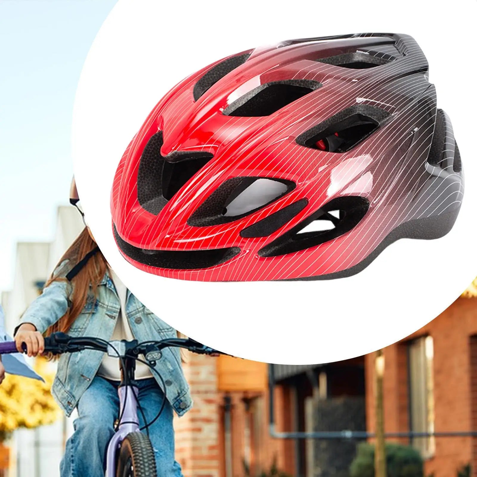 Kids Cycling Helmet Lightweight Shockproof Protective Gear for Skateboarding Biking Roller Activities