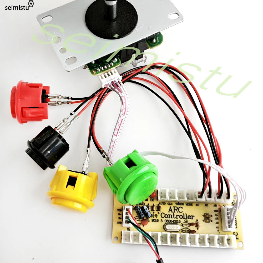 ARCADE Joystick Copy SANWA Game Machine Arcade Console DIY Kit Push Buttons For PC Raspberry Pi Zero Delay USB Board Controller