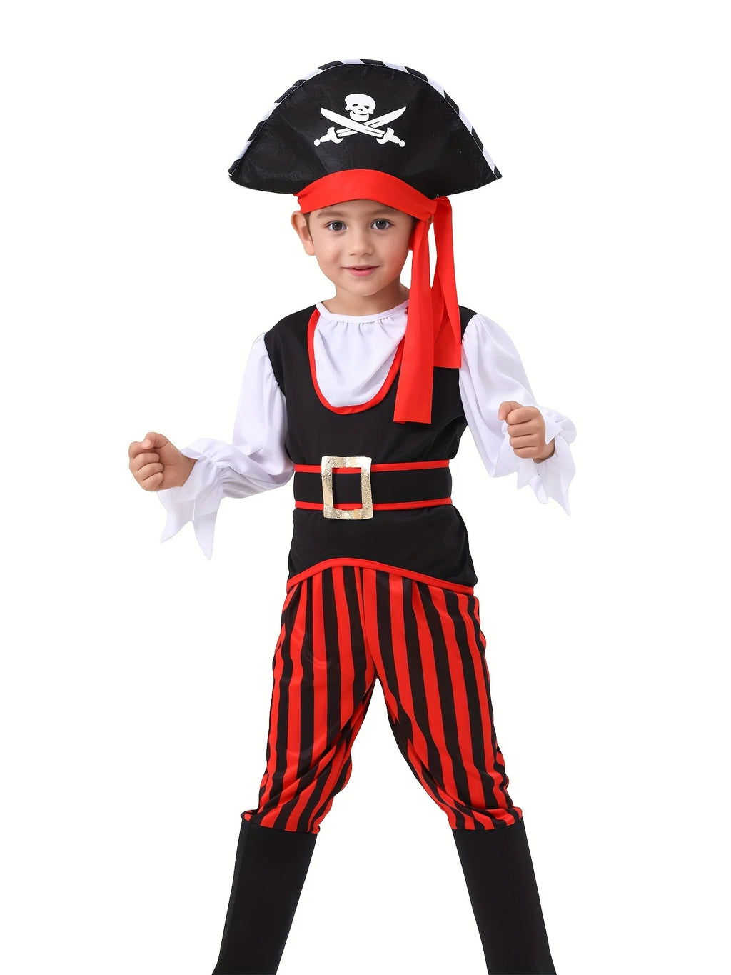 Kids Pirate Costume for School Stage Performance Wear Activity Cosplay Costume and Join in Various Holiday Parties
