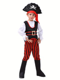 Kids Pirate Costume for School Stage Performance Wear Activity Cosplay Costume and Join in Various Holiday Parties